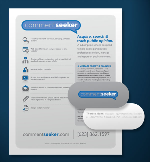 Comment Seeker Stationery Package