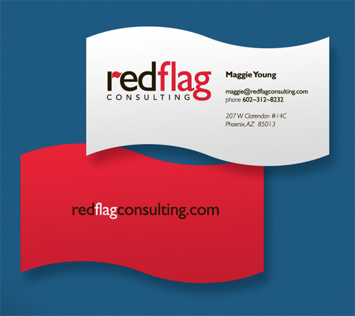 Red Flag Business Card Design