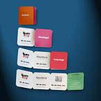 Team Play Events Business Card Design