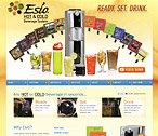 Esio Beverage Website Design